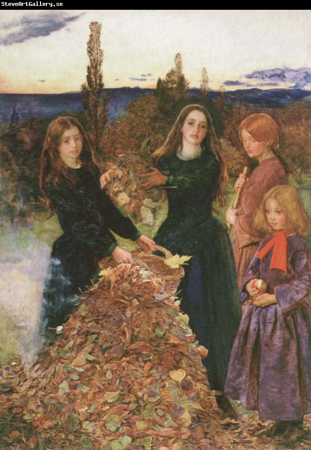 Sir John Everett Millais autumn leaves